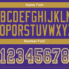 Custom Purple Old Gold-White Drift Fashion Football Jersey