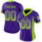 Drift0057-1 Custom Purple Neon Green-White Drift Fashion Football Jersey