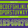 Custom Purple Neon Green-White Drift Fashion Football Jersey