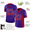 Custom Purple Red-White Drift Fashion Football Jersey