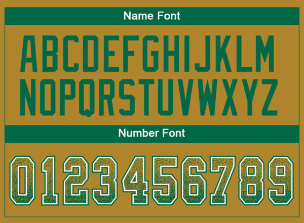 Custom Old Gold Kelly Green-White Drift Fashion Football Jersey