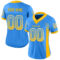 Drift0064-1 Custom Powder Blue Gold-White Drift Fashion Football Jersey
