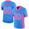 Drift0073 Custom Powder Blue Pink-White Drift Fashion Football Jersey