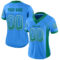 Drift0076-1 Custom Powder Blue Kelly Green-White Drift Fashion Football Jersey