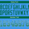 Drift0076-3 Custom Powder Blue Kelly Green-White Drift Fashion Football Jersey
