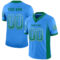 Drift0076 Custom Powder Blue Kelly Green-White Drift Fashion Football Jersey