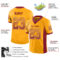 Drift0080-2 Custom Gold Crimson-White Drift Fashion Football Jersey