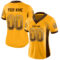 Drift0081-1 Custom Gold Brown-White Drift Fashion Football Jersey
