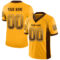 Drift0081 Custom Gold Brown-White Drift Fashion Football Jersey