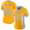 Drift0082-1 Custom Gold Powder Blue-White Drift Fashion Football Jersey