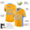 Drift0082-2 Custom Gold Powder Blue-White Drift Fashion Football Jersey