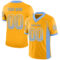 Drift0082 Custom Gold Powder Blue-White Drift Fashion Football Jersey