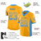 Drift0083-2 Custom Gold Powder Blue-White Drift Fashion Football Jersey