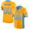 Drift0083 Custom Gold Powder Blue-White Drift Fashion Football Jersey