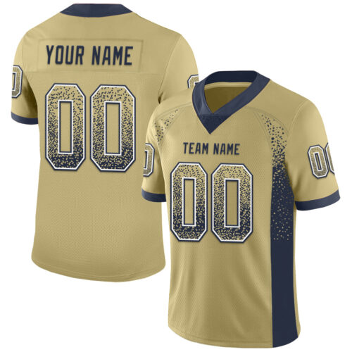 Drift0086 Custom Vegas Gold Navy-White Drift Fashion Football Jersey