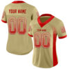 Custom Vegas Gold Red-White Drift Fashion Football Jersey