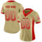 Custom Vegas Gold Red-White Drift Fashion Football Jersey