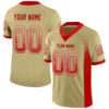 Custom Vegas Gold Red-White Drift Fashion Football Jersey