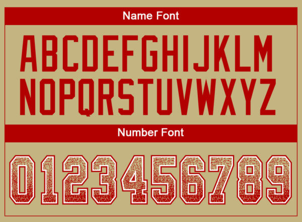 Custom Vegas Gold Red-White Drift Fashion Football Jersey