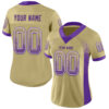 Custom Vegas Gold Purple-White Drift Fashion Football Jersey
