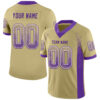 Custom Vegas Gold Purple-White Drift Fashion Football Jersey