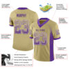 Custom Vegas Gold Purple-White Drift Fashion Football Jersey
