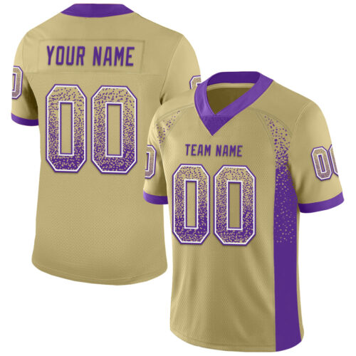 Drift0088 Custom Vegas Gold Purple-White Drift Fashion Football Jersey