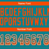 Custom Teal Orange-White Drift Fashion Football Jersey