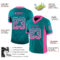 Drift0094-2 Custom Teal Pink-White Drift Fashion Football Jersey