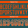 Custom Midnight Green Orange-White Drift Fashion Football Jersey