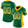 Custom Kelly Green Gold-White Drift Fashion Football Jersey