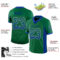 Drift0107-2 Custom Kelly Green Royal-White Drift Fashion Football Jersey
