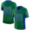 Drift0107 Custom Kelly Green Royal-White Drift Fashion Football Jersey