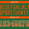 Drift0108-3 Custom Kelly Green Orange-White Drift Fashion Football Jersey