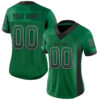 Custom Kelly Green Black-Gray Drift Fashion Football Jersey