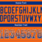 Custom Orange Royal-White Drift Fashion Football Jersey