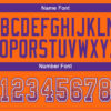 Custom Orange Purple-White Drift Fashion Football Jersey