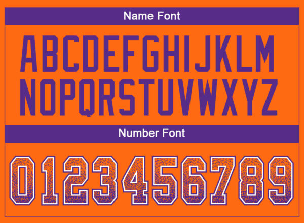 Custom Orange Purple-White Drift Fashion Football Jersey