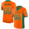 Custom Orange Kelly Green-White Drift Fashion Football Jersey