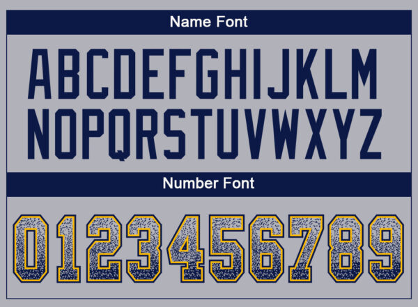 Custom Gray Navy-Gold Drift Fashion Football Jersey