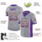 Drift0126-2 Custom Gray Purple-Gold Drift Fashion Football Jersey