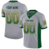 Custom Gray Green-Gold Drift Fashion Football Jersey