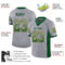 Drift0127-2 Custom Gray Green-Gold Drift Fashion Football Jersey