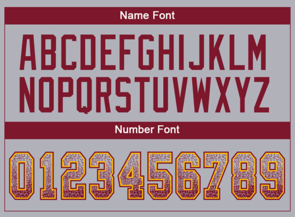 Custom Gray Crimson-Gold Drift Fashion Football Jersey