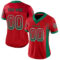 Drift0138-1 Custom Red Kelly Green-White Drift Fashion Football Jersey