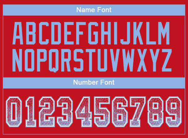 Custom Red Light Blue-White Drift Fashion Football Jersey