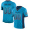 Custom Panther Blue Navy-White Drift Fashion Football Jersey