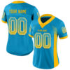 Custom Panther Blue Gold-White Drift Fashion Football Jersey