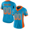 Custom Panther Blue Orange-White Drift Fashion Football Jersey