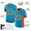 Custom Panther Blue Orange-White Drift Fashion Football Jersey